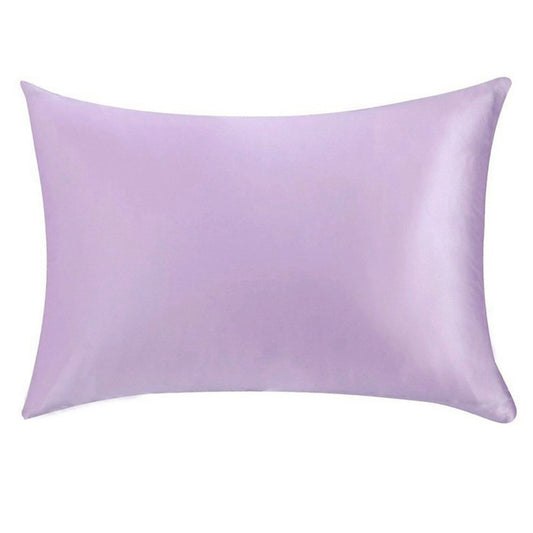 1Pc 48x74cm Both Sides 100% Mulberry Silk Pillowcase with Hidden Zipper Purple