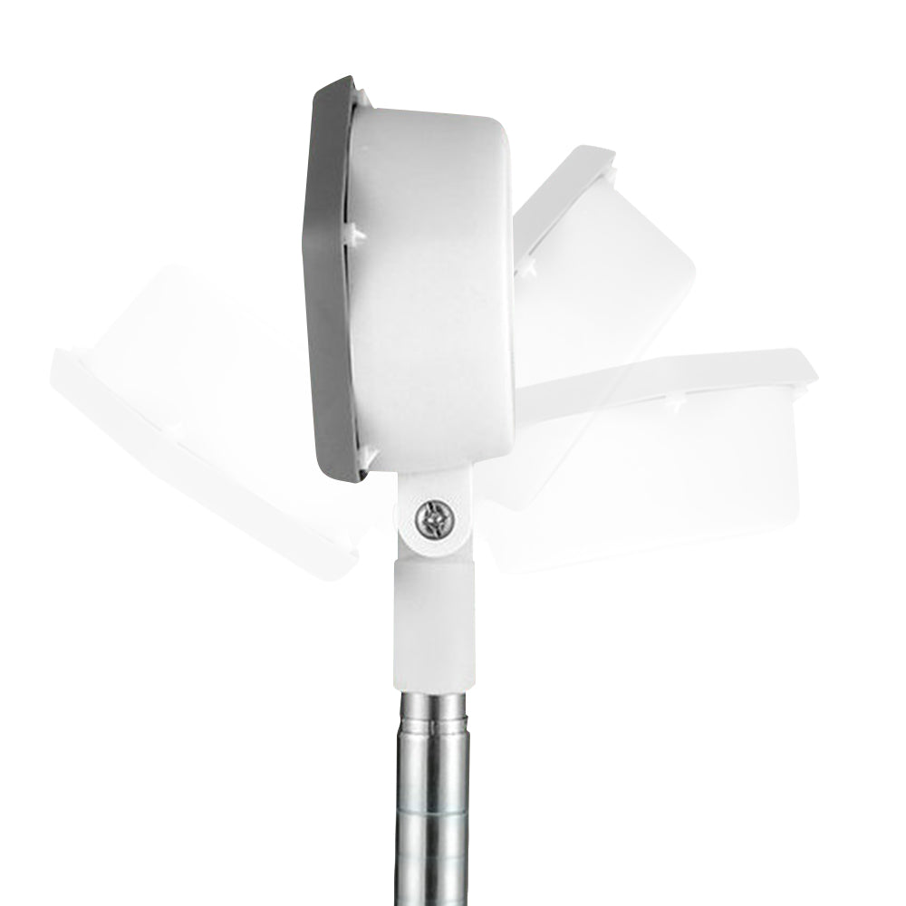 2 In 1 Adjustable Hair Dryer Stand Phone Holder Hands Free Blow Dryer Holder Grey