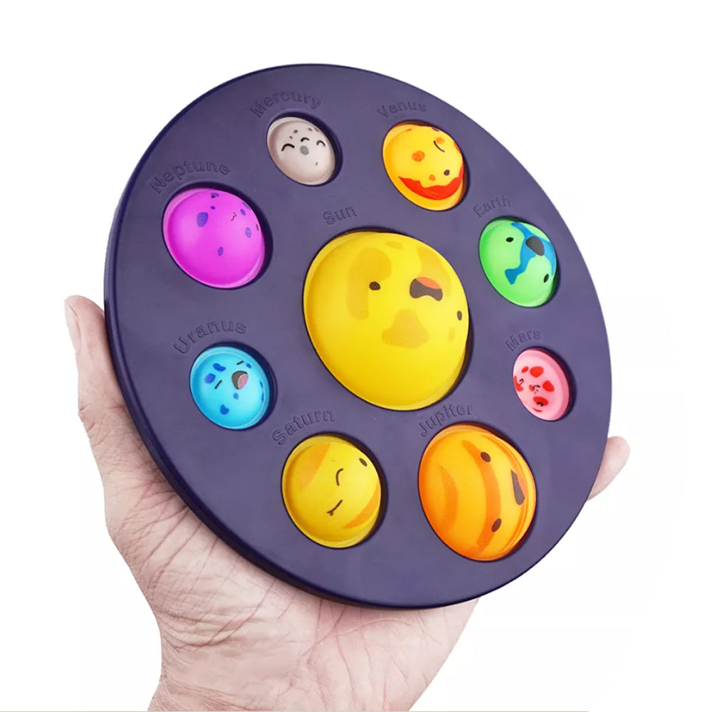 4 X Bubble Fidget Toys Pop Toys Planets Solar System Sensory Toys