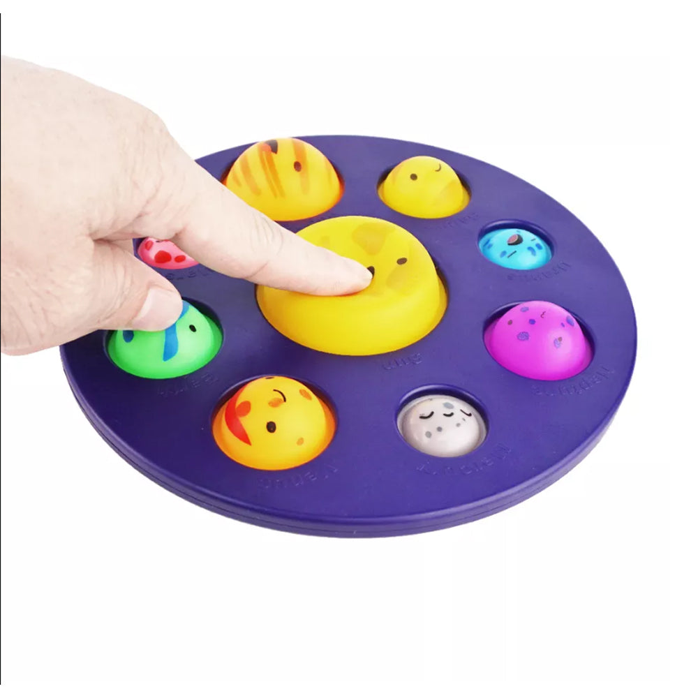 2 X Bubble Fidget Toys Pop Toys Planets Solar System Sensory Toys