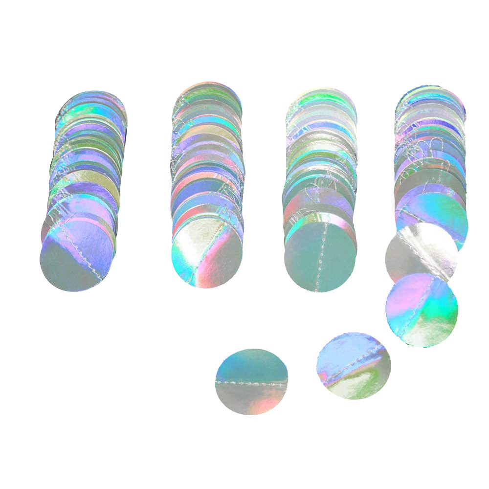 4 Meters Round Star Sequin Hanging Streamer Banner Garland Decor Party Supplies