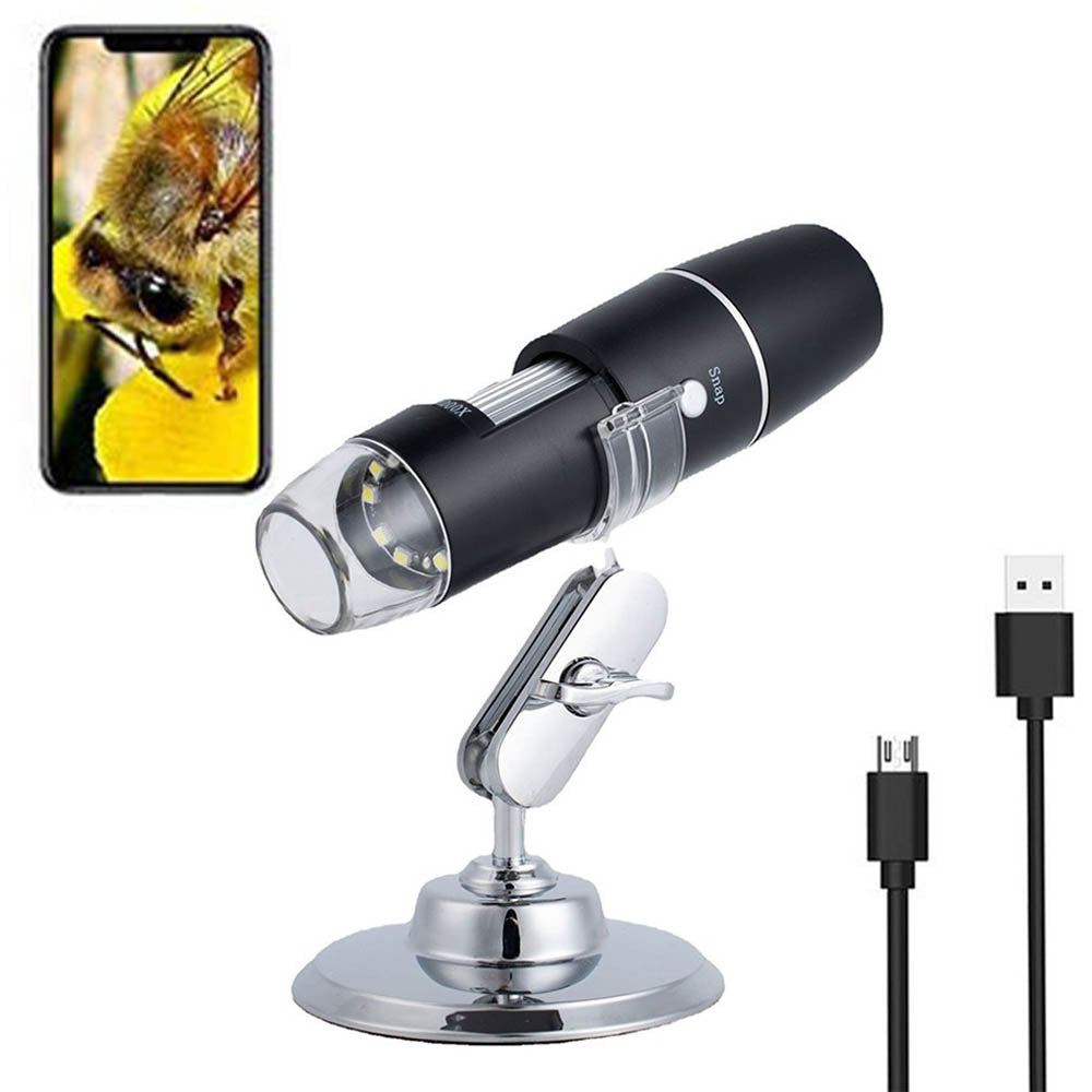 50X Magnification Wireless Digital Microscope Camera USB Microscope with Bracket