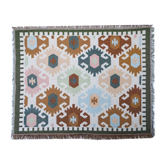 130x180cm Boho Camping Throw Blanket Beach Picnic Mat Sofa Towel Cover Colorful