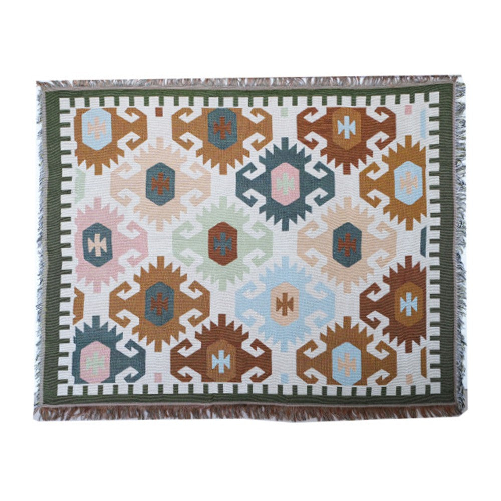 90x180cm Boho Camping Throw Blanket Beach Picnic Mat Sofa Towel Cover Colorful