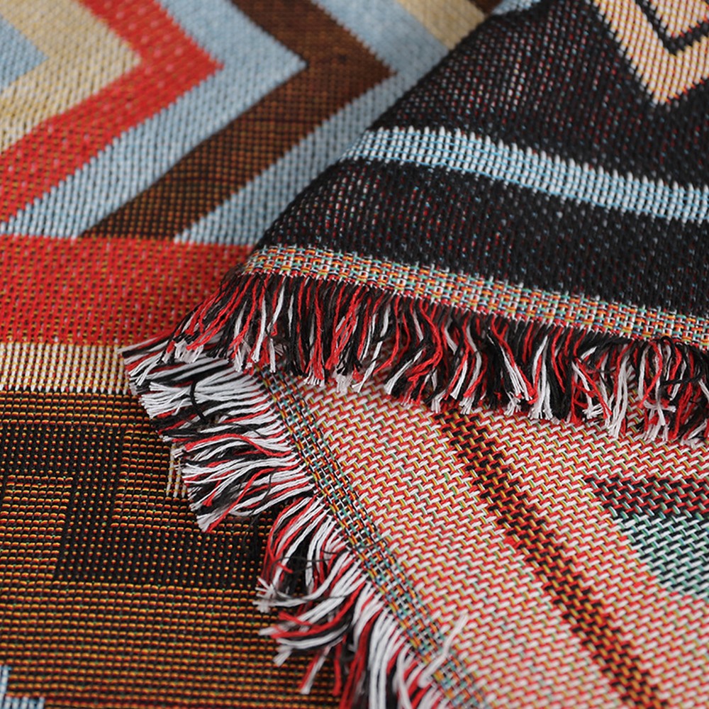 90x180cm Boho Camping Throw Blanket Beach Picnic Mat Sofa Towel Cover Brown