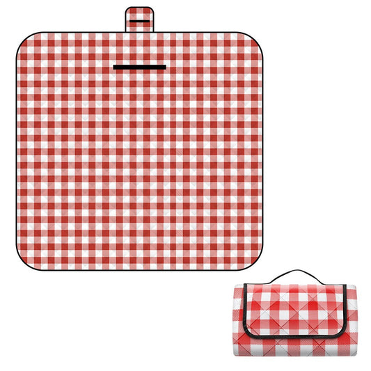 200x200cm Foldable Picnic Mat Water Resistant Beach Camping Blanket Mat Red