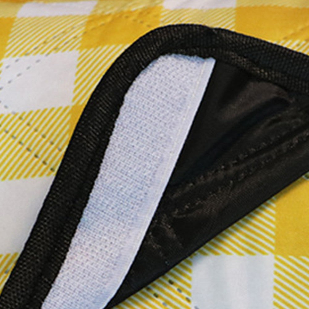 200x200cm Foldable Picnic Mat Water Resistant Beach Camping Blanket Mat Yellow