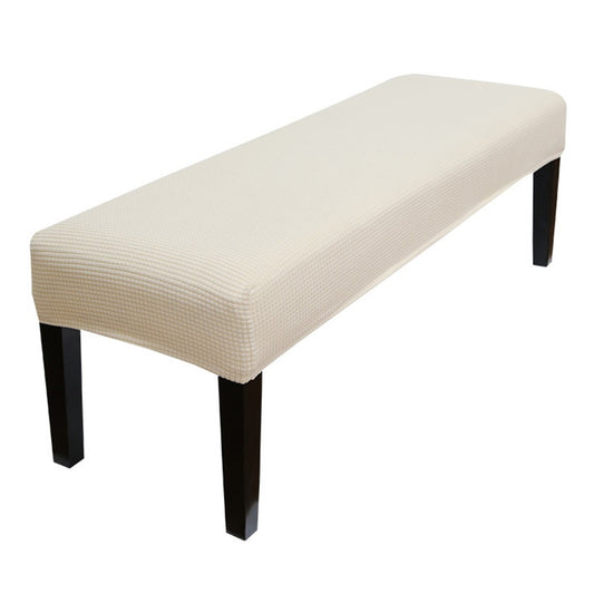 Stretch Bench Cover Bench Seat Protector Cover for Living Room Bedroom Beige