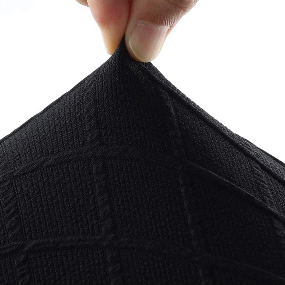 Stretch Bench Cover Bench Seat Protector Cover for Living Room Bedroom Black