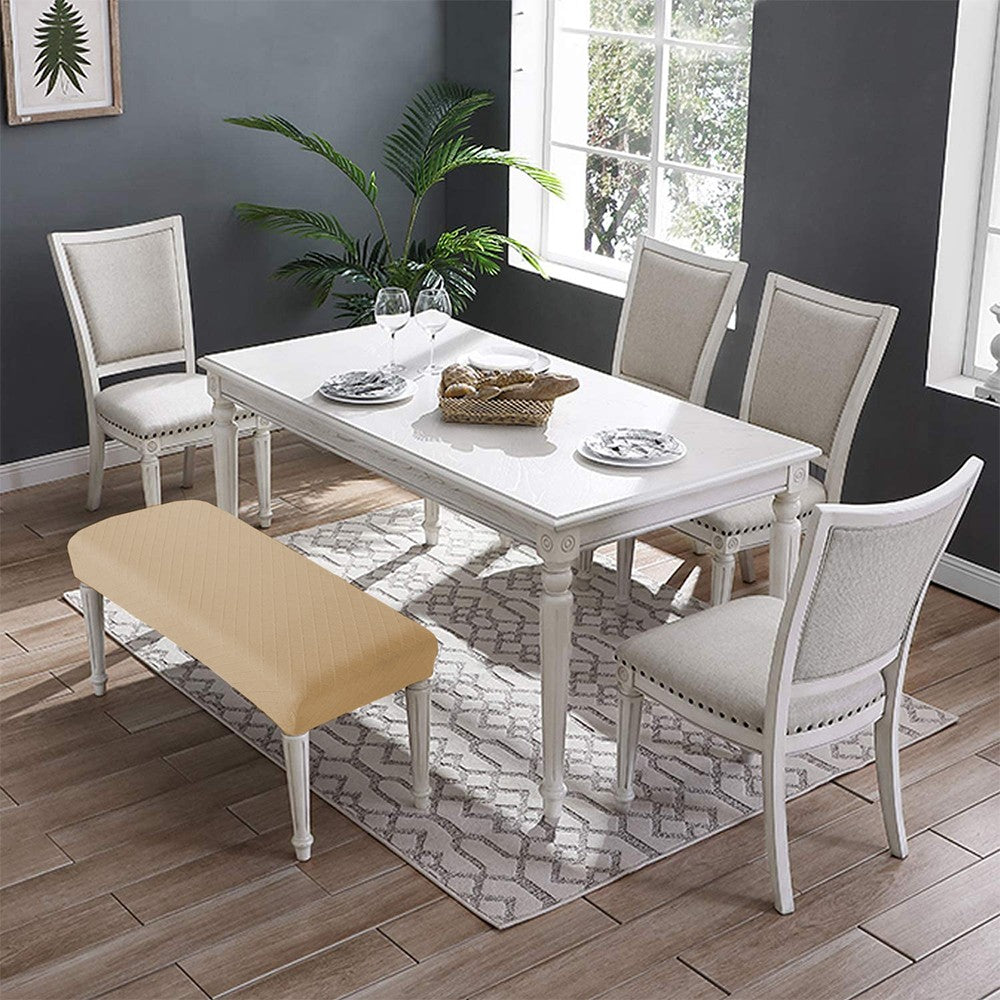 Stretch Bench Cover Bench Seat Protector Cover for Living Room Bedroom Coffee