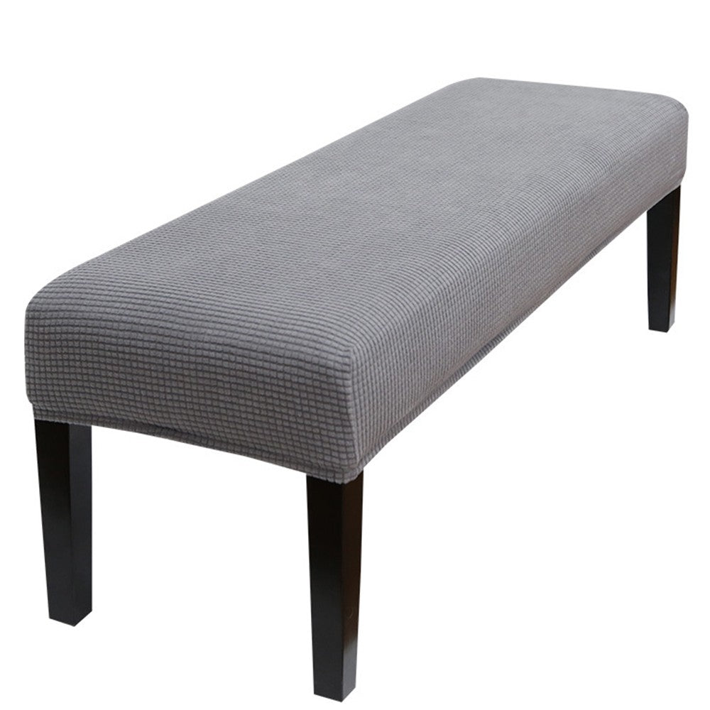 Stretch Bench Cover Bench Seat Protector Cover for Living Room Bedroom Grey