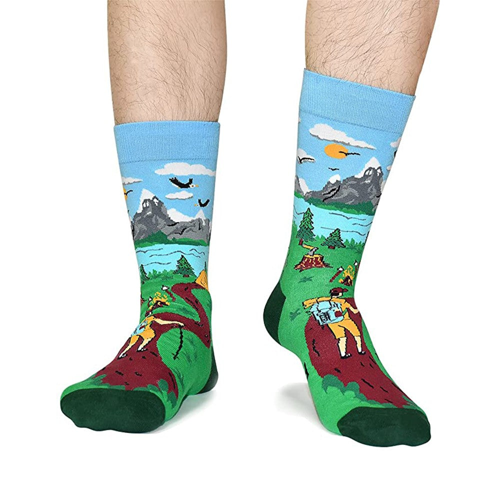 Pair of Unisex Funny Sport Socks I Would Rather Be Hiking