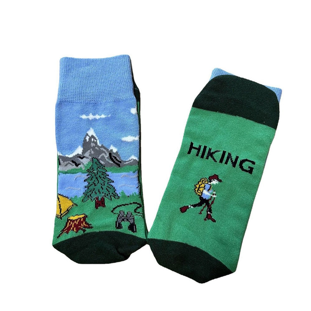 Pair of Unisex Funny Sport Socks I Would Rather Be Hiking