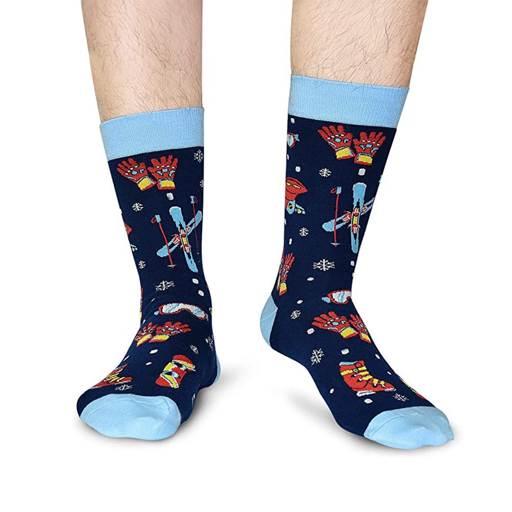 Pair of Unisex Funny Sport Socks I Would Rather Be Skiing