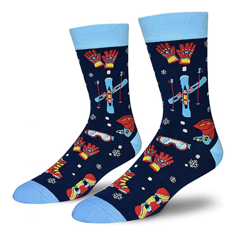 Pair of Unisex Funny Sport Socks I Would Rather Be Skiing