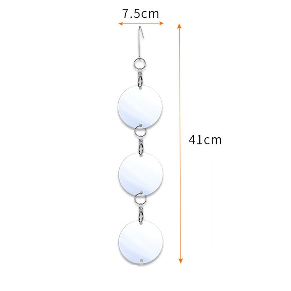 8 Sets of Double Sided Reflective Bird Repellent Discs Bird Scare for Farmland