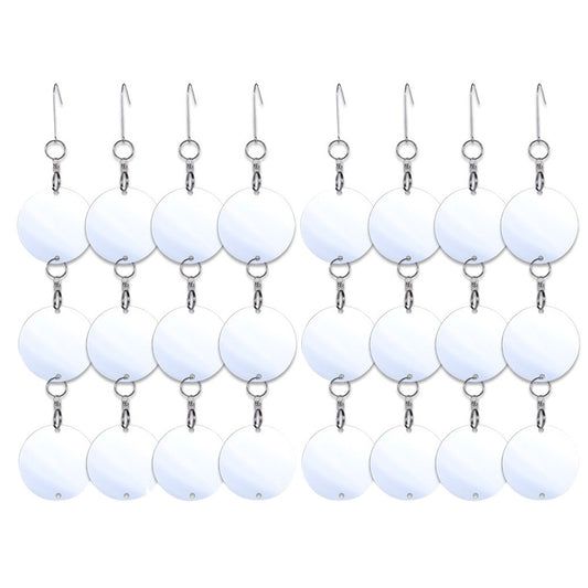 8 Sets of Double Sided Reflective Bird Repellent Discs Bird Scare for Farmland