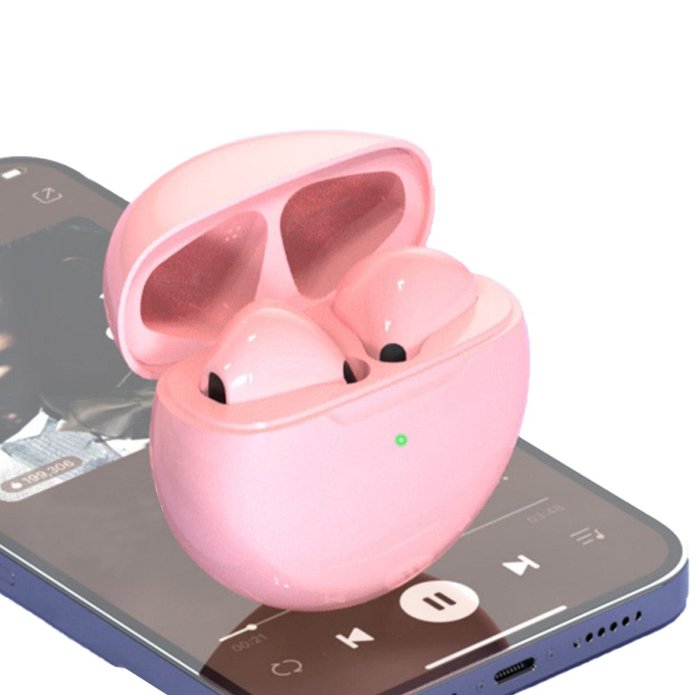 Wireless Bluetooth Headphones Sports Earbuds with Charging Case Pink