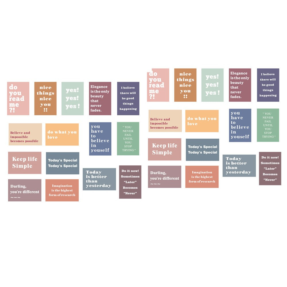 2 X Set of 15Pcs Motivation Quote Cards Positive Affirmation Cards