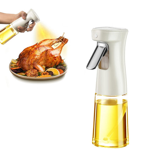 240ml Kitchen Glass Oil Sprayer Olive Oil Spray Bottle Canola Oil Spritzer White