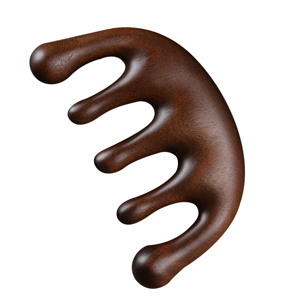 Natural Sandalwood Comb Wide Teeth Comb Hair Comb Scalp Meridians Massage Comb