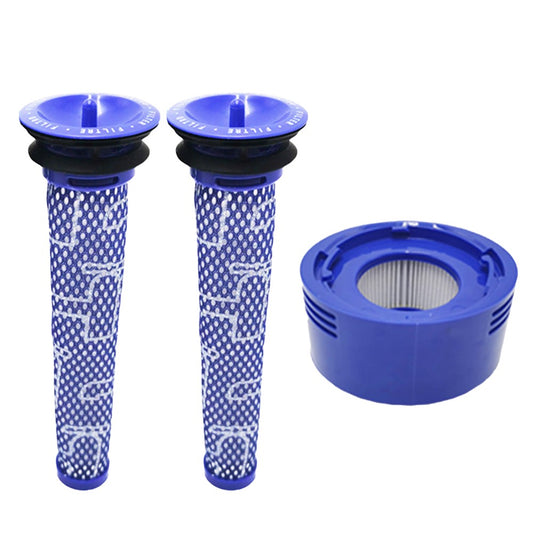 3Pcs Front and Rear Replacement Filter Set for Dyson V7-V8 Vacuum Replaces Parts