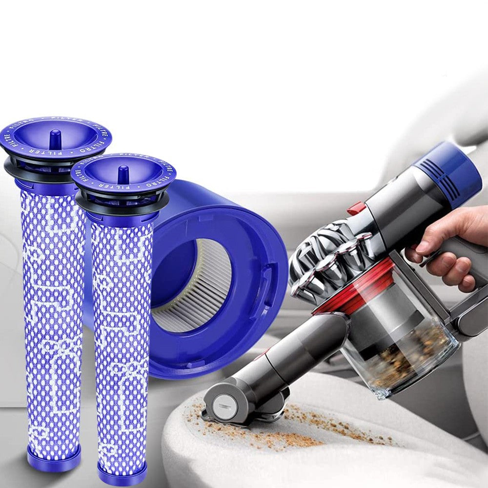 3Pcs Front and Rear Replacement Filter Set for Dyson V7-V8 Vacuum Replaces Parts