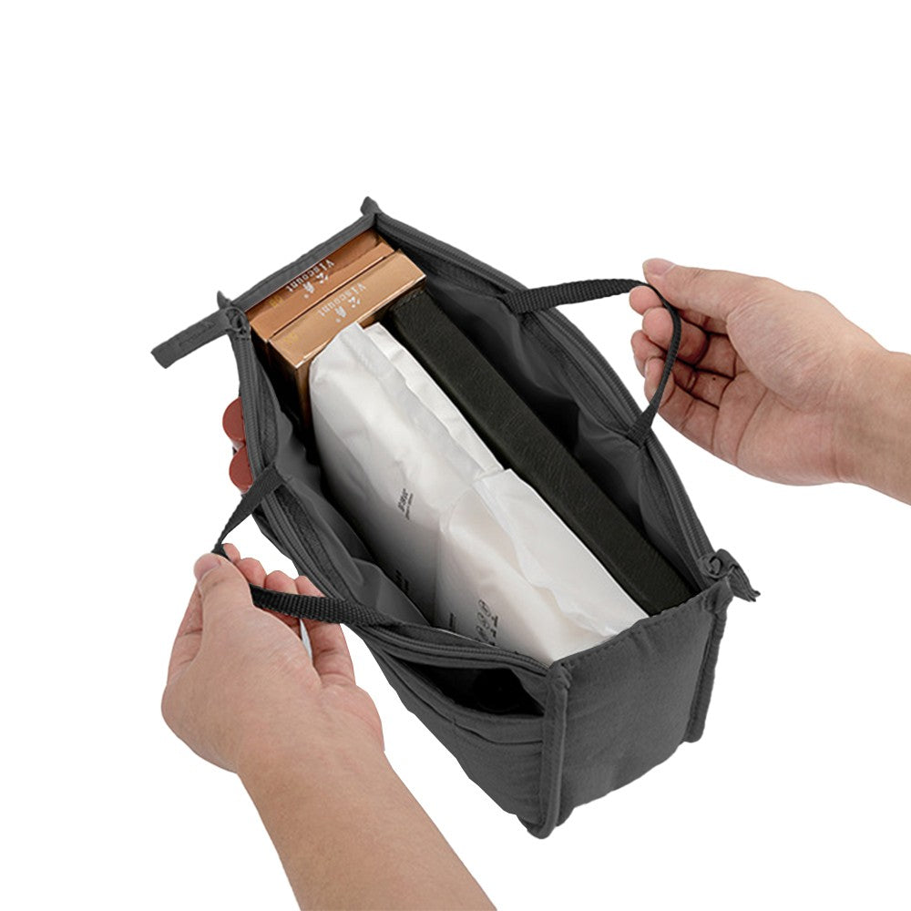 9Pcs Travel Packing Cubes Toiletry Bag Cosmetic Organizers Shoes Bag Black
