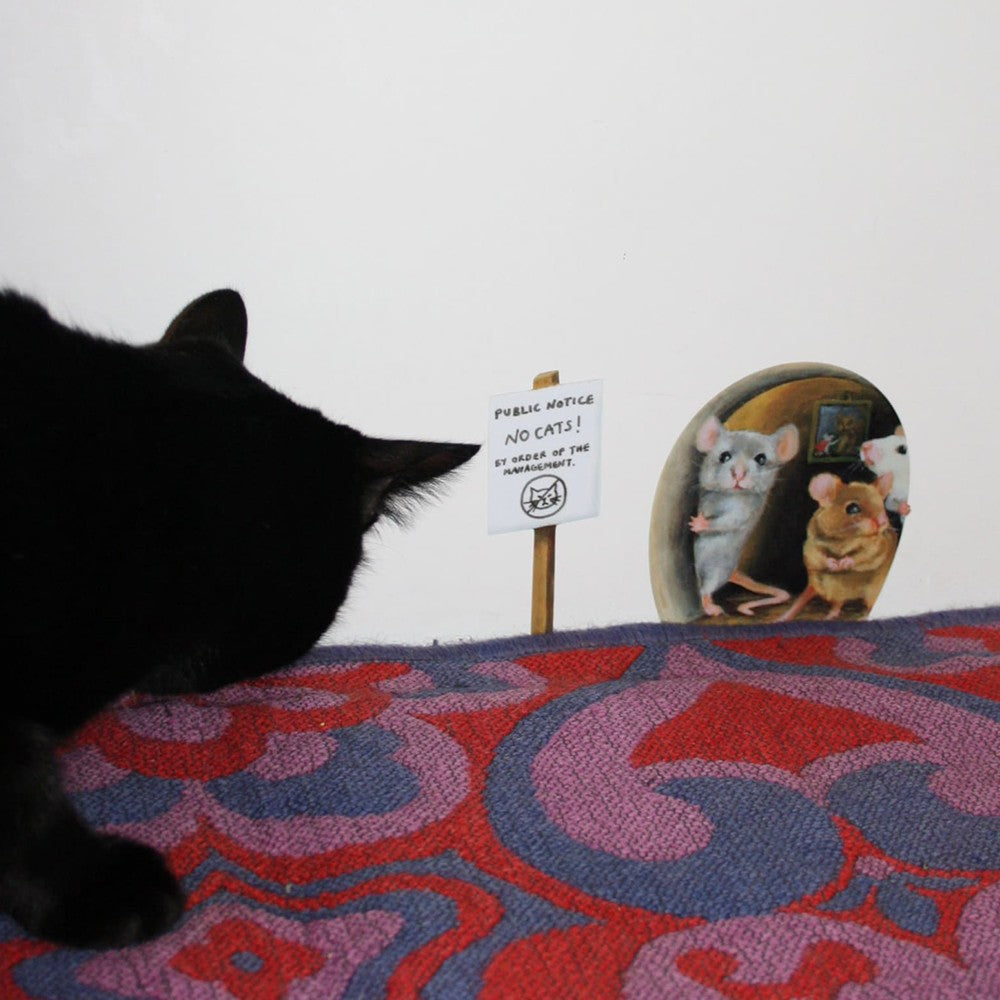 Set of 5Pcs 3D Wall Stickers Realistic Mouse Hole Wall Decal Home Fun Art Decor