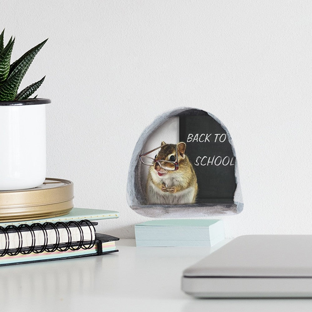 Set of 5Pcs 3D Wall Stickers Realistic Mouse Hole Wall Decal Home Fun Art Decor