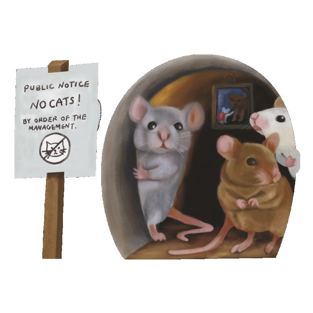 Set of 5Pcs 3D Wall Stickers Realistic Mouse Hole Wall Decal Home Fun Art Decor