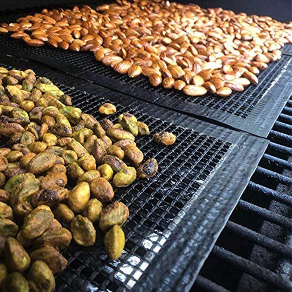 1 X Set of 2Pcs BBQ Mesh Grill Mat Non-Stick Barbecue Grilling Sheet Mat