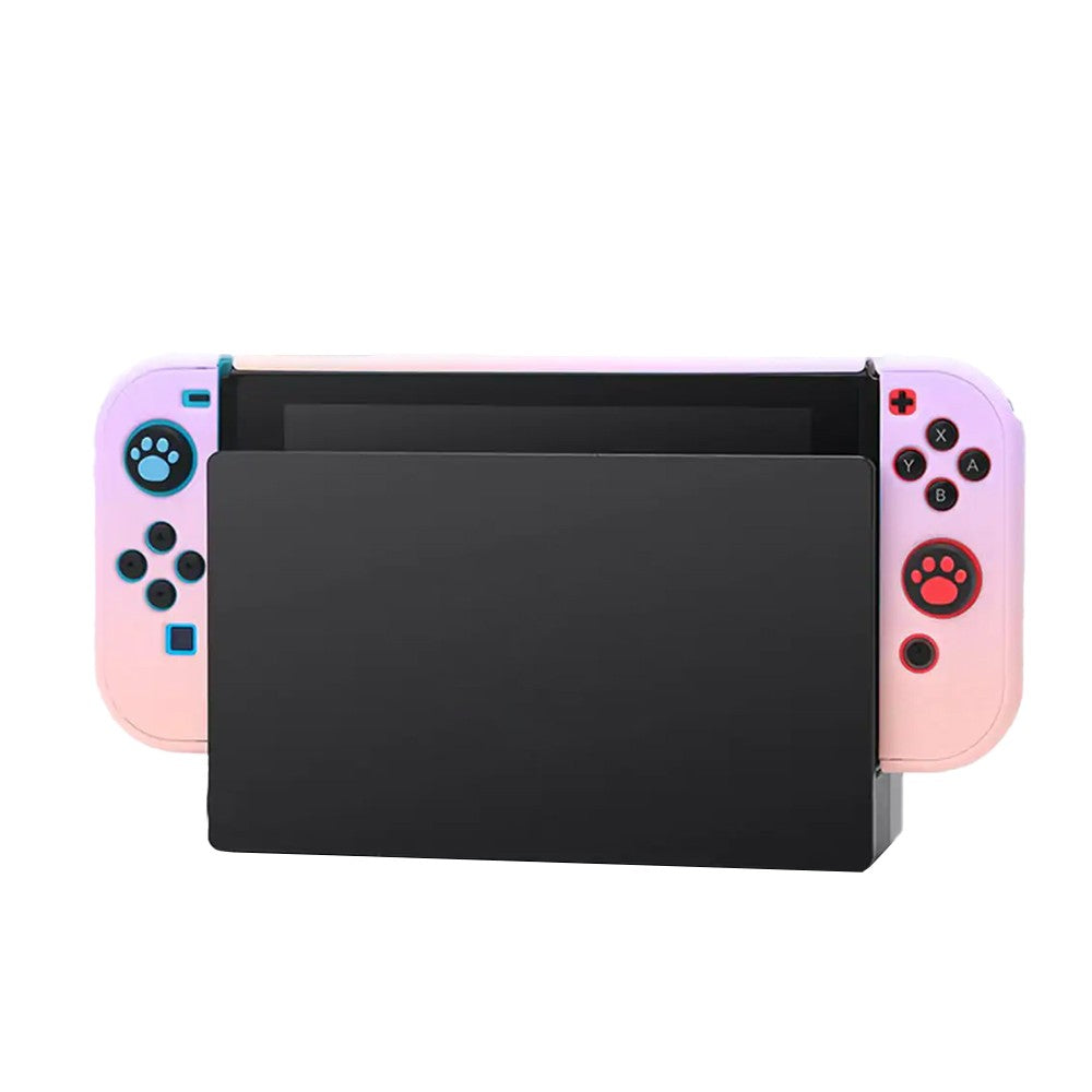 For Nintendo Switch Dockable Case Protective Cover Console JoyCon Grip Case Purple