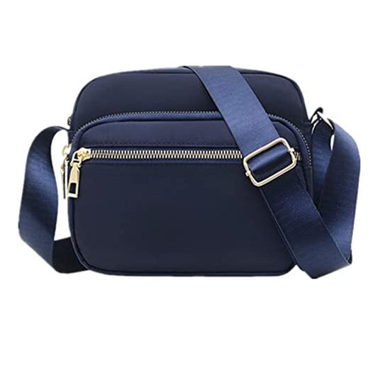 Womens Shoulder Bag Crossbody Purse Bag Zipper Sling Bag Handbag Dark Blue