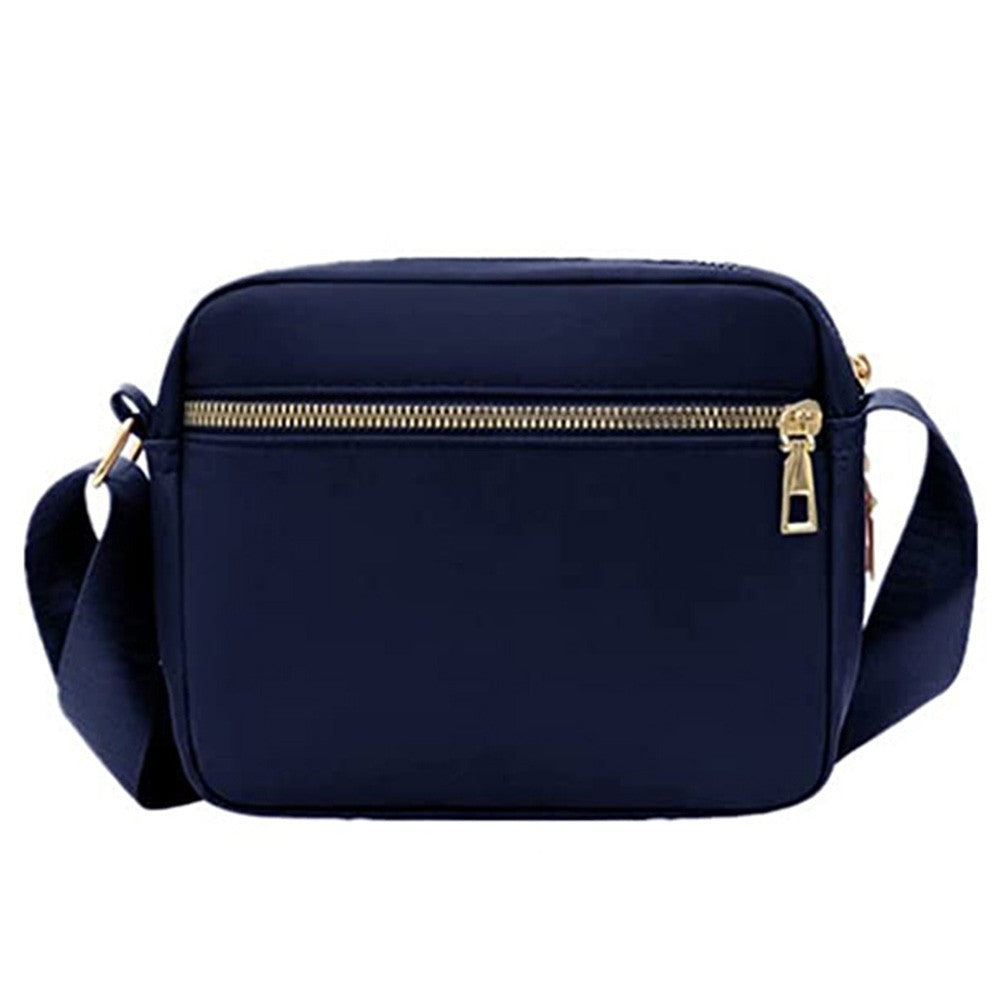 Womens Shoulder Bag Crossbody Purse Bag Zipper Sling Bag Handbag Dark Blue