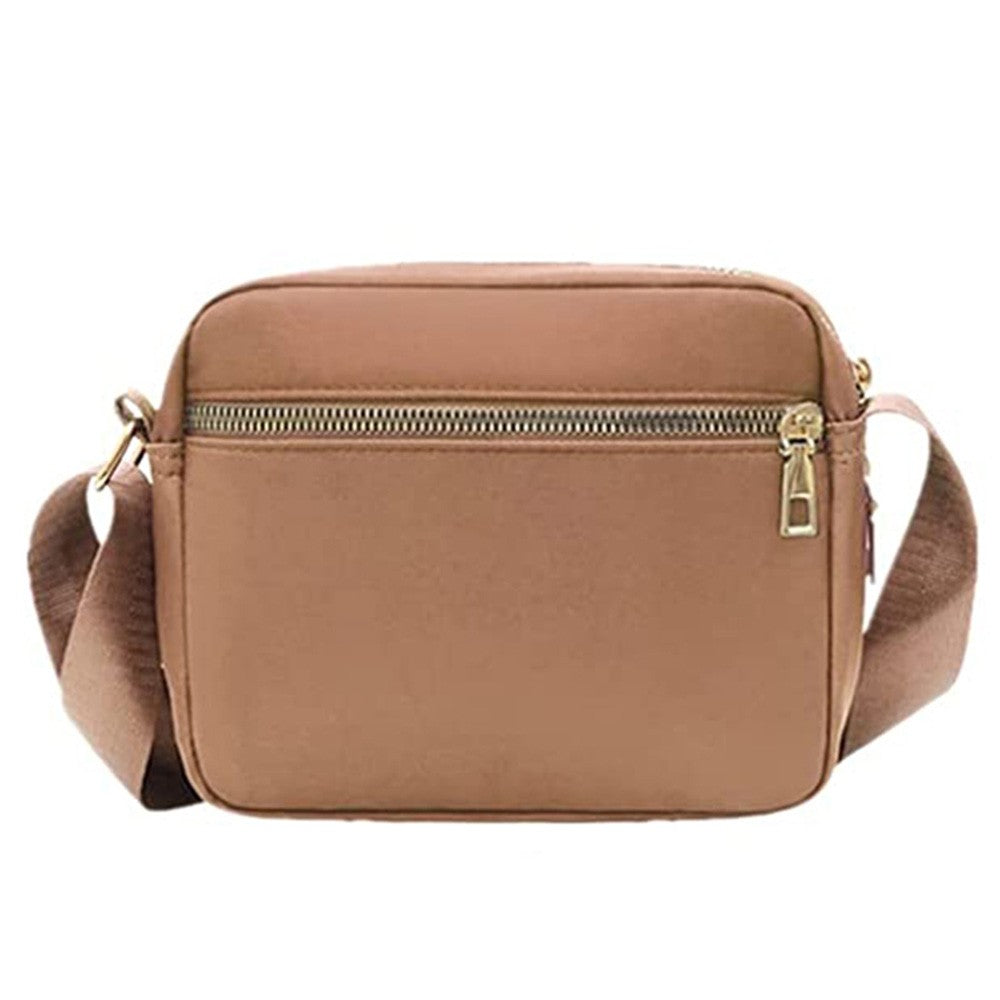 Womens Shoulder Bag Crossbody Purse Bag Zipper Sling Bag Handbag Khaki