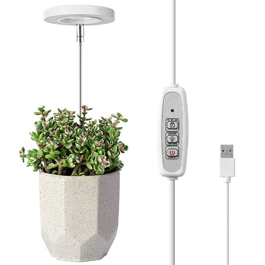 1 X Adjustable Full Spectrum LED Plant Grow Light Dimmable Indoor Halo Grow Lamp