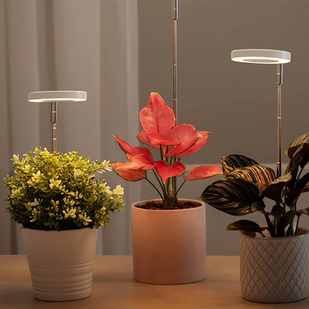 2 X Adjustable Full Spectrum LED Plant Grow Light Dimmable Indoor Halo Grow Lamp