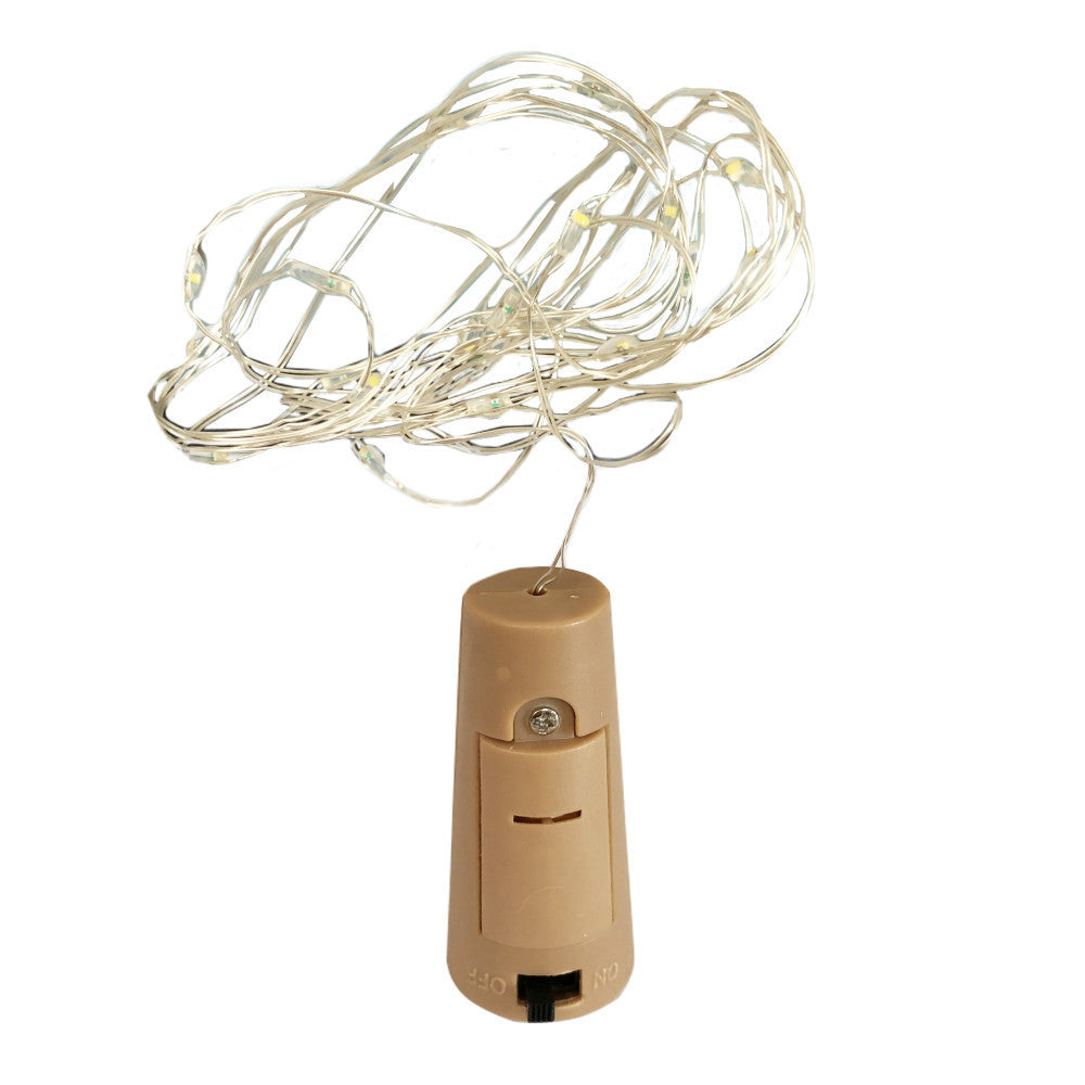 12Pcs Wine Bottle String Lights Cork Stopper Copper Wire 20 LED Fairy Lights