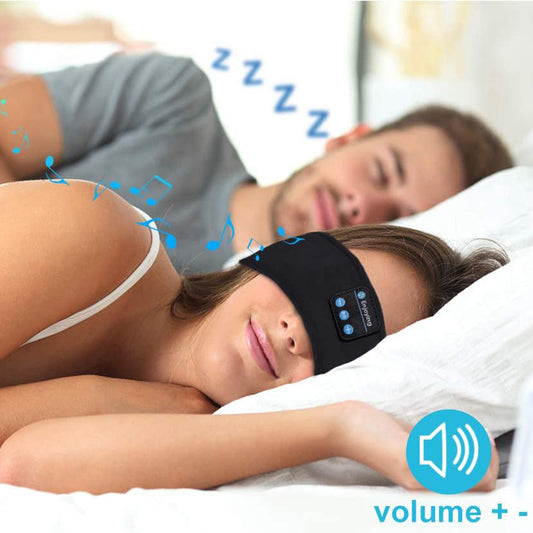 Black Bluetooth 5.0 Sleeping Headphones Headband