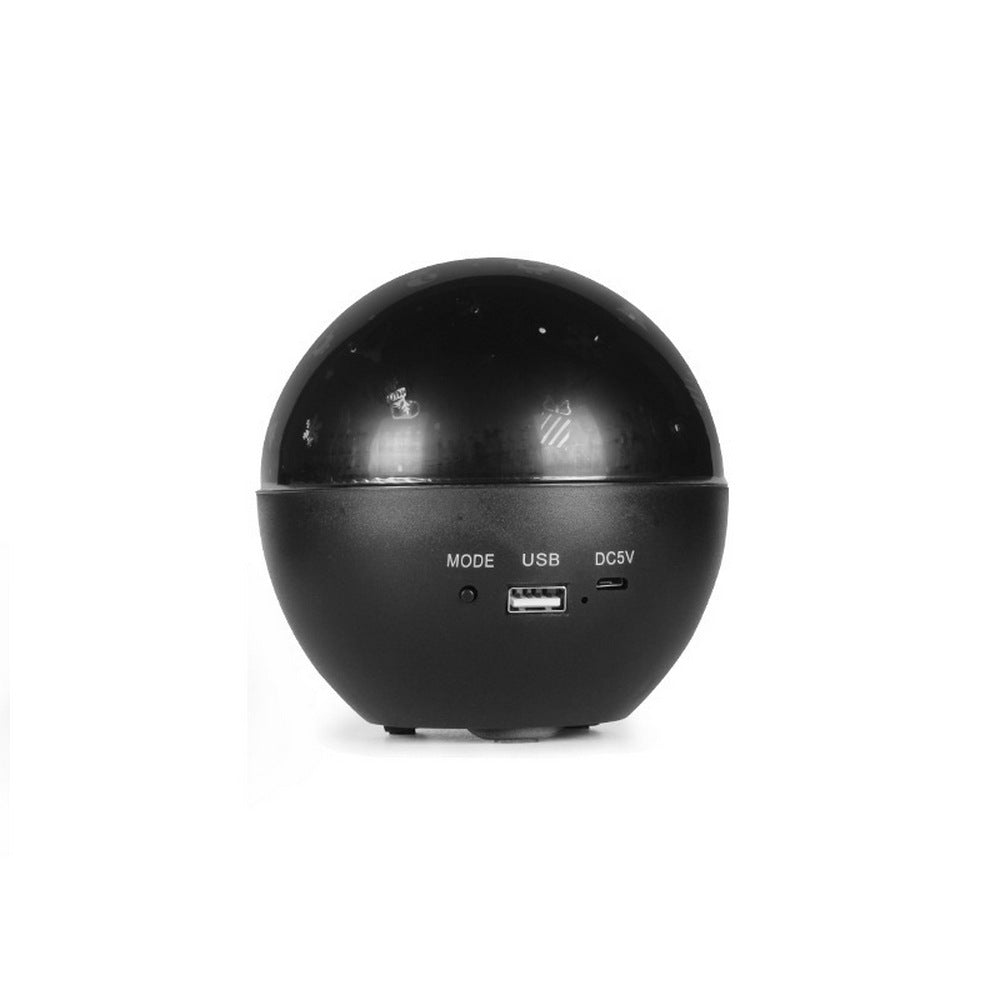 Black Bluetooth LED Night Light Projector Sky Star Moon Lamp