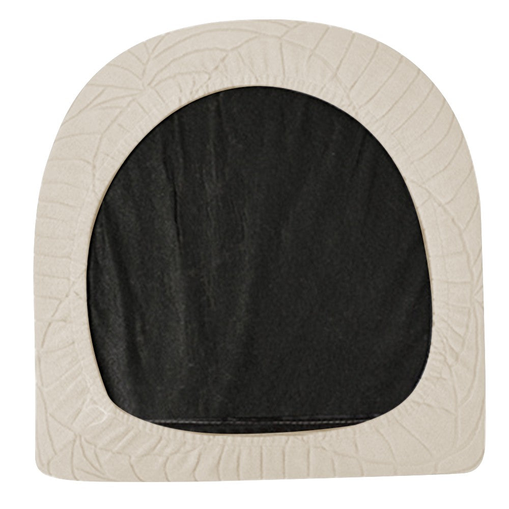 Set of 2Pcs Stretch 1 Seater Armchair Sofa Cover Printed Couch Slipcover Tub Chair Cover Beige