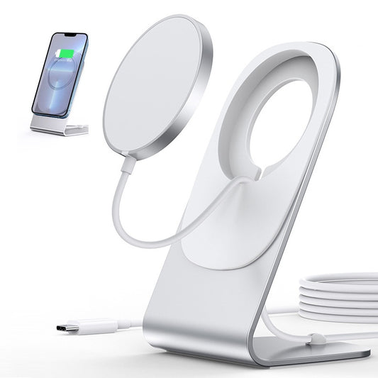 15W Qi Magnetic Fast Charger with Phone Holder Wireless Charging Station Charging Dock Stand
