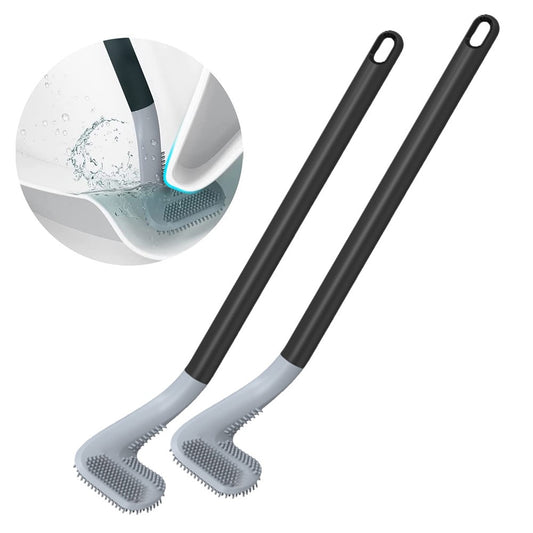 2Pcs Wall Mounted Toilet Brush Black Golf Toilet Cleaning Brush Long Handle Cleaning Brush