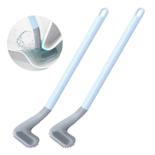 2Pcs Wall Mounted Toilet Brush Blue Golf Toilet Cleaning Brush Long Handle Cleaning Brush