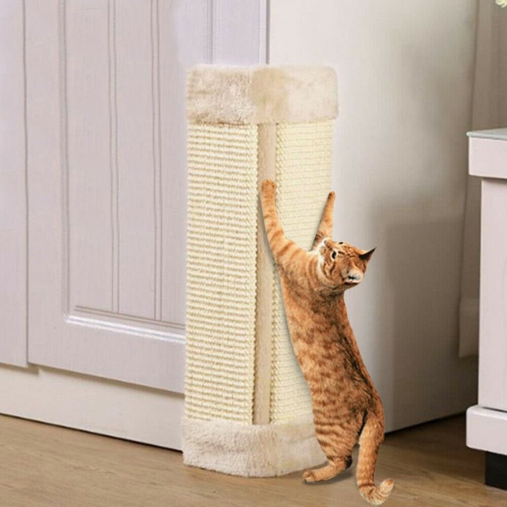 Wall Mounted Cat Scratcher Natural Sisal Cat Scratching Pad Cat Scratching Board Pet Cat Toys
