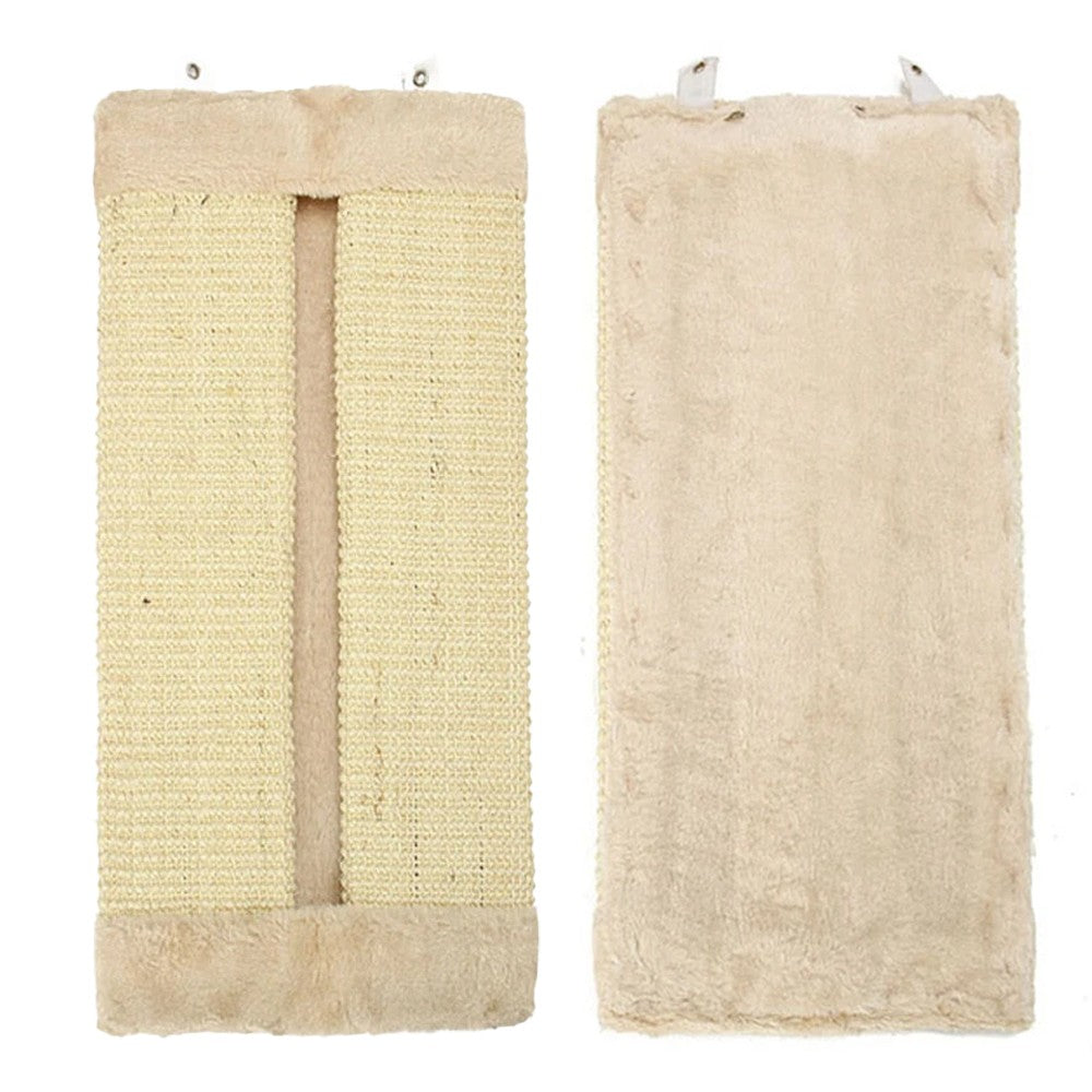 Wall Mounted Cat Scratcher Natural Sisal Cat Scratching Pad Cat Scratching Board Pet Cat Toys