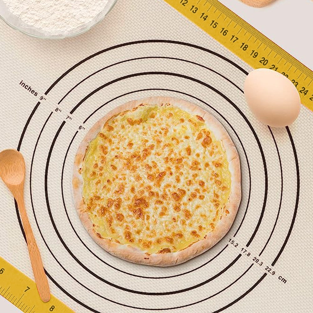 2Pcs Silicone Baking Mat Set Non Stick Silicone Oven Liner for Cookie Pizza Making