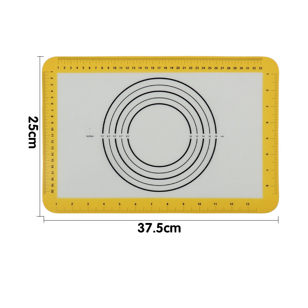 2Pcs Silicone Baking Mat Set Non Stick Silicone Oven Liner for Cookie Pizza Making