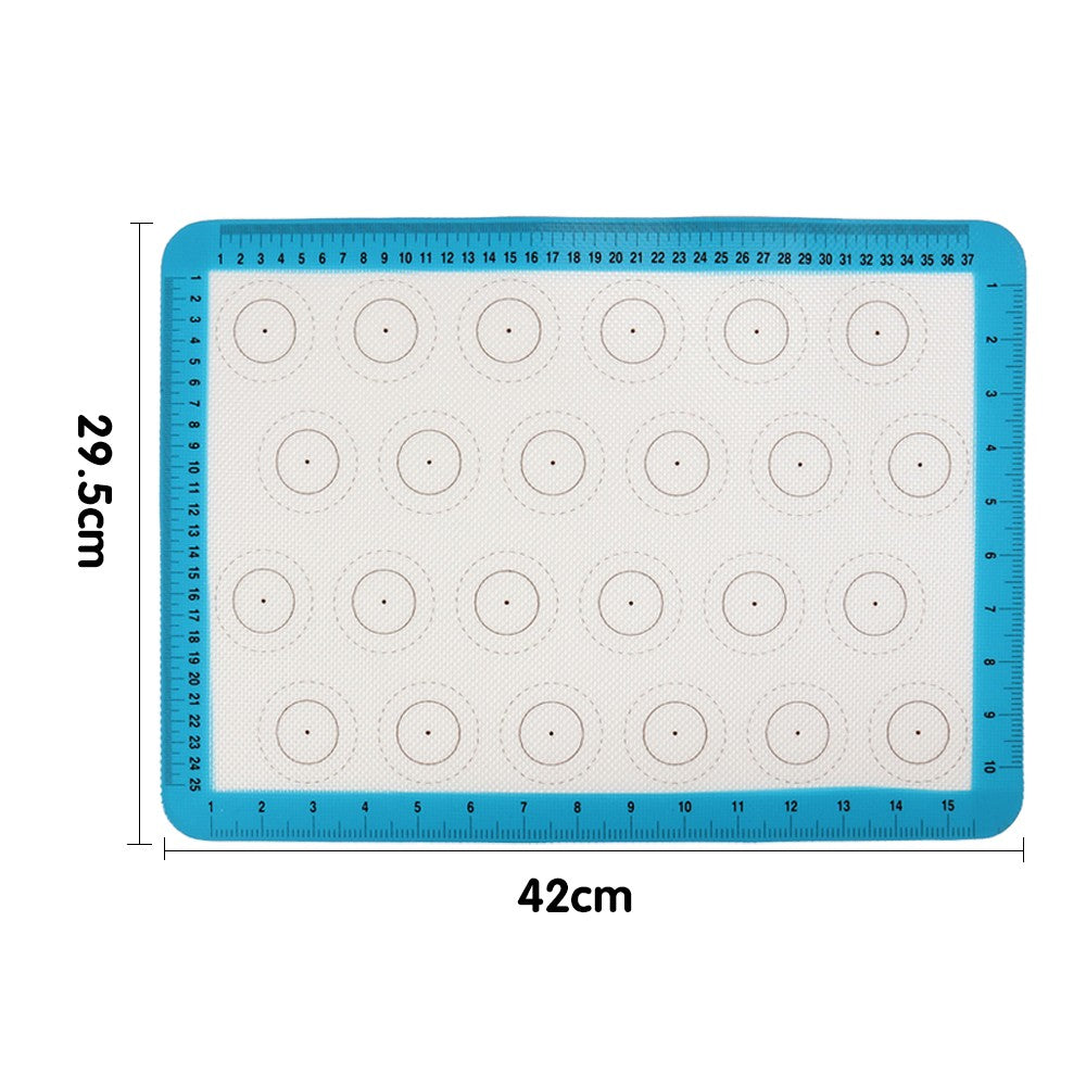 2Pcs Silicone Baking Mat Set Non Stick Silicone Oven Liner for Cookie Pizza Making